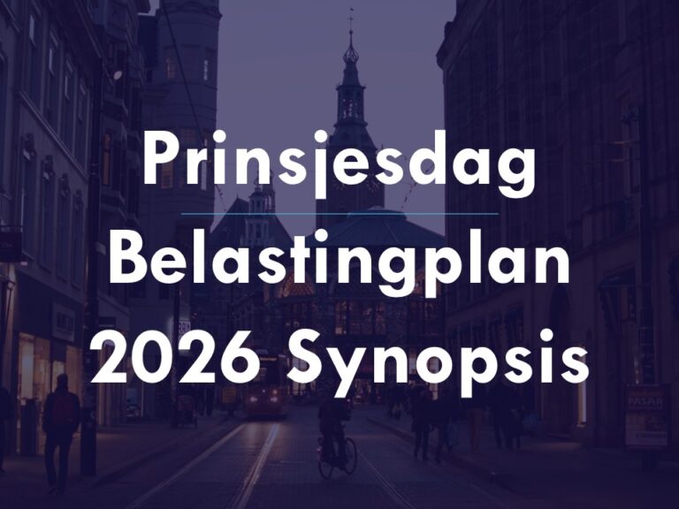20250919 - Prinsjesdag 2025 - Belastingplan 2026 Synopsis - Archipel (NL)