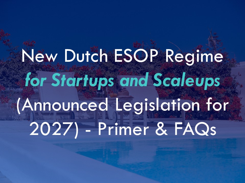20260608 - New Dutch ESOP Regime for Startups and Scaleups (Announced Legislation for 2027) - Primer & FAQs - Cover - Archipel (NL)